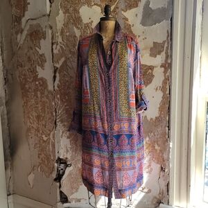 Anthropologie Multicolor Patterned Fabric